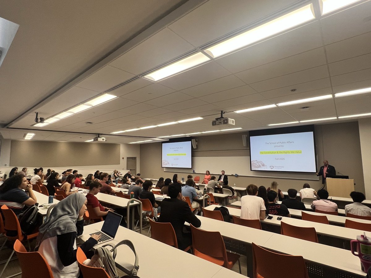 RepDelozier's tweet photo. I participated in panel at PSU Hbg on the U.S. Constitution as a living document, highlighting changes made since our forefathers wrote the original text, some of the key differences between our fed &amp; state constitutions &amp; how they impact citizens. @PSUHarrisburg  @PossiblyWright https://t.co/nTdJyb4vZJ