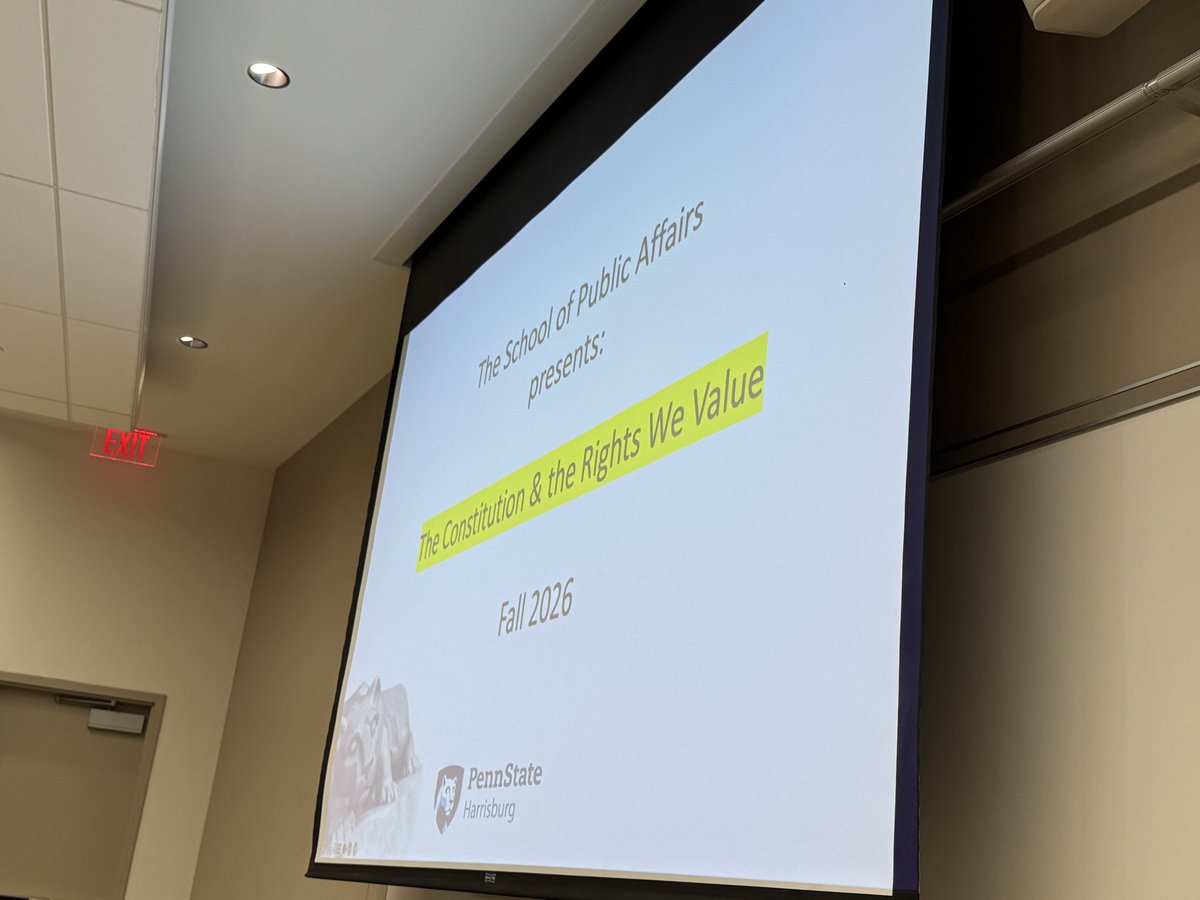 RepDelozier's tweet photo. I participated in panel at PSU Hbg on the U.S. Constitution as a living document, highlighting changes made since our forefathers wrote the original text, some of the key differences between our fed &amp; state constitutions &amp; how they impact citizens. @PSUHarrisburg  @PossiblyWright https://t.co/nTdJyb4vZJ