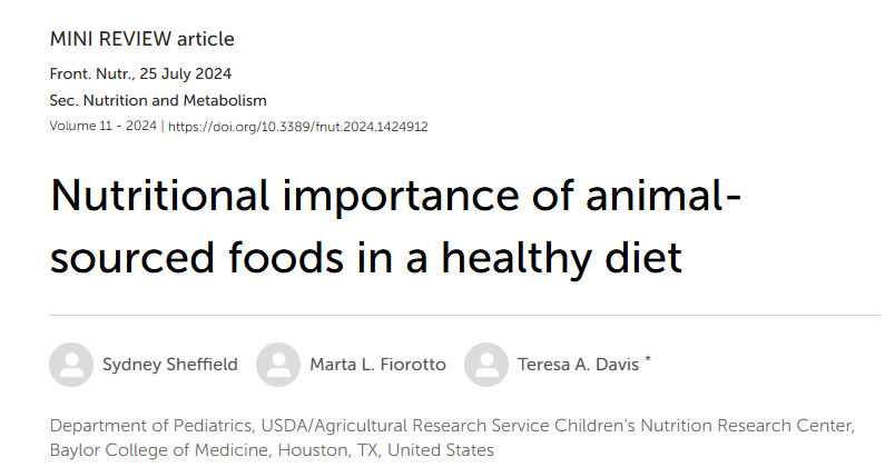 fleroy1974's tweet photo. "Meat and other animal-sourced foods provide crucial nutrients that support the growth and development of children, maintain muscle mass and function in adults, and help mitigate several chronic diseases, such as those associated with aging and obesity" https://t.co/p4L1cvyb13 https://t.co/UkhV8huGdB