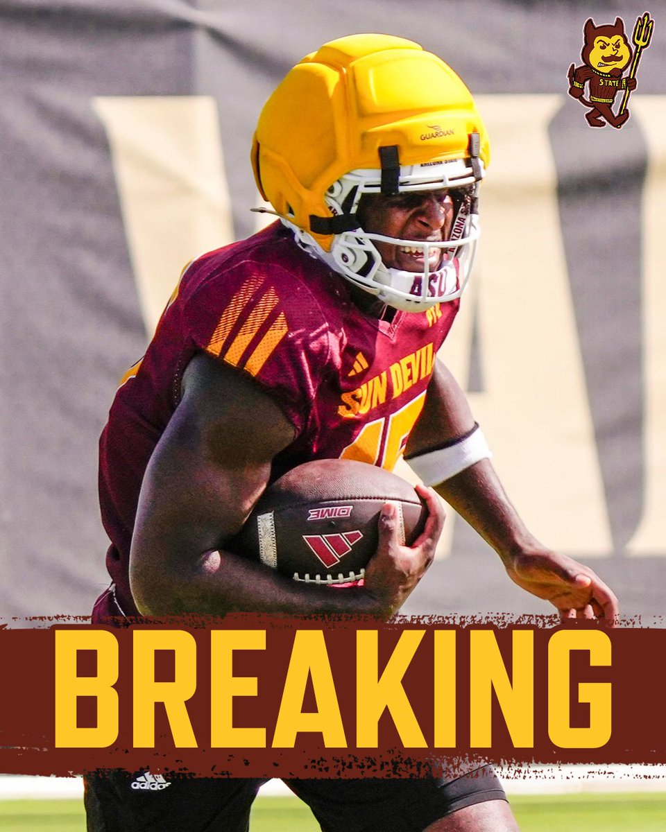 PHNX_SunDevils's tweet photo. BREAKING: TE Khamari Anderson will miss the rest of season after suffering a leg injury against Kansas, per @Gambo987 https://t.co/wuIrpcB7bg