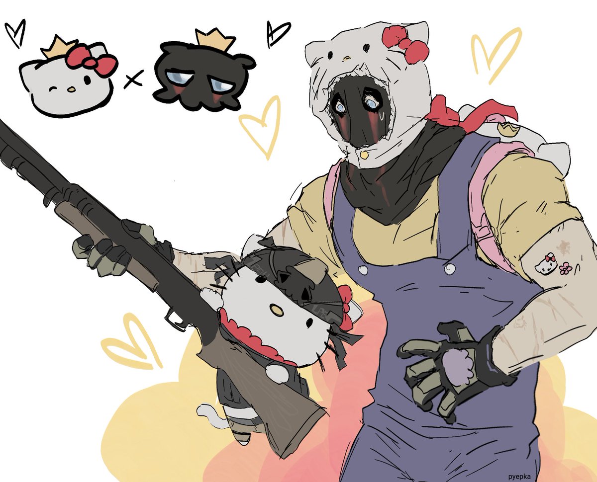 pyepka's tweet photo. Jim said he dont like hello kitty cuz hello kitty dont like könig so hello kitty × könig 🐱🐙 #konig #hellokitty #könig https://t.co/yXPyZZZZQM