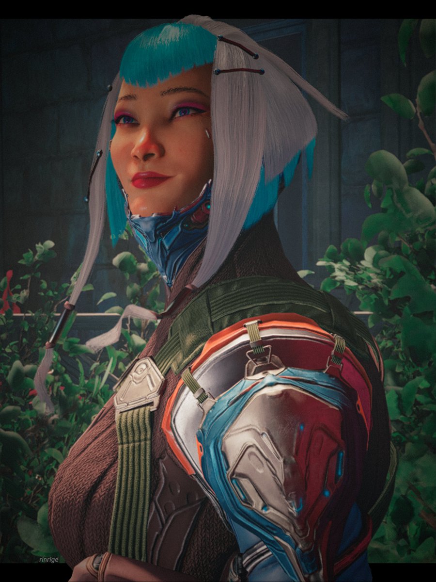 RinRige's tweet photo. "Being able to look up and see the world beyond the glass, it feels like we're in a safe pocket of something comfortable. I love looking out there and knowing I can turn around and look here, at you."

#TennoCreate #WarframeCaptura #Warframe #AoiMorohoshi https://t.co/NRZX7gWUgq