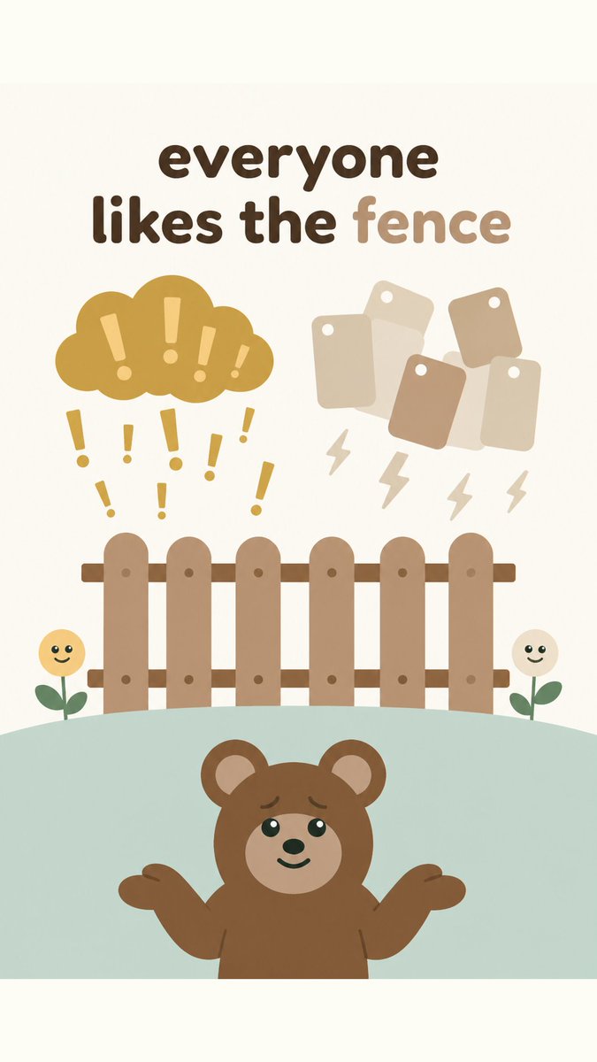 blocbear's tweet photo. Fence paint debates: almond or oatmeal? I’ve heard the thunder and the exclamation clouds from both sides.

Luckily, the bear doesn’t have to decide. Architectural requests keep things neat and tidy, no paint wars required. Meanwhile, I’ll be handling…

#blocbear #hoa https://t.co/mPlxGqD739