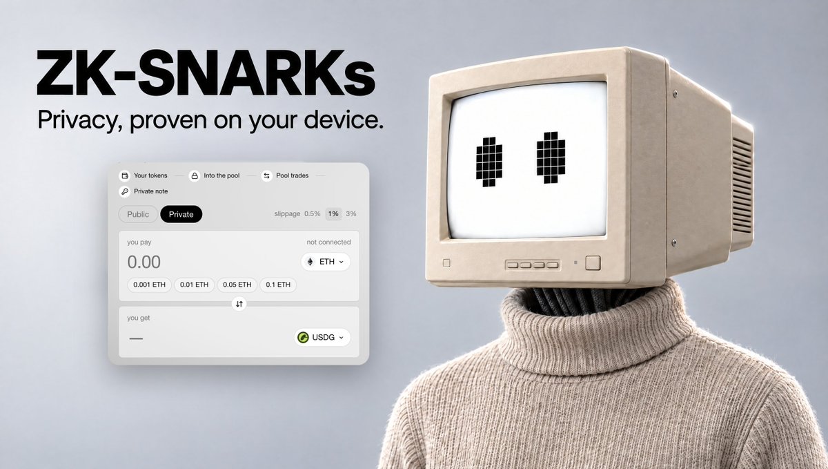 Super_compute's tweet photo. Privacy on Super Compute is built on zk-SNARKs.

Private Swap, Send and Router run on a proof made on your device.

https://t.co/90hzr9m8nC

0x7210afea4a4df412e9275a7153d091ce7612a55d https://t.co/hCoMa7NW50