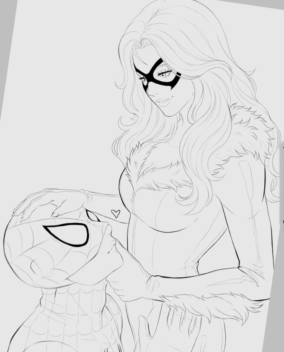 N1ckk_art23's tweet photo. (Wip) 

Spidercat commissions https://t.co/NgED965KGp