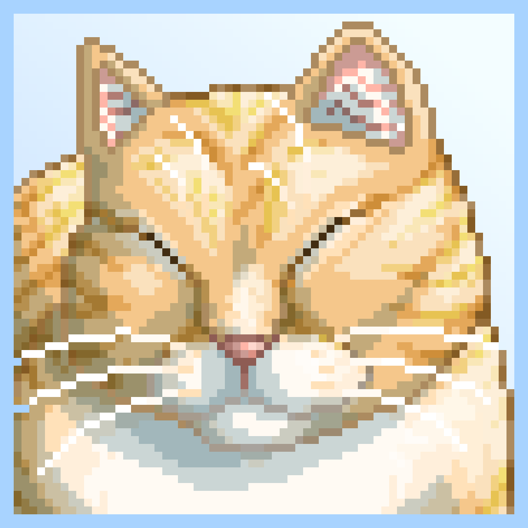 ambulararts's tweet photo. Day 2 of a pixel art challenge between my friend, @devpayton and I!

I decided to draw a CAT because I LOVE CATS. This is based off of one of my babies, Me-mow!

#PixelArt #PixelArtist #GameArt #IndieGameDev #PixelDailies #PixelArtwork #DigitalArt #PixelArtChallenge #ArtChallenge https://t.co/YD7SwyWgIl