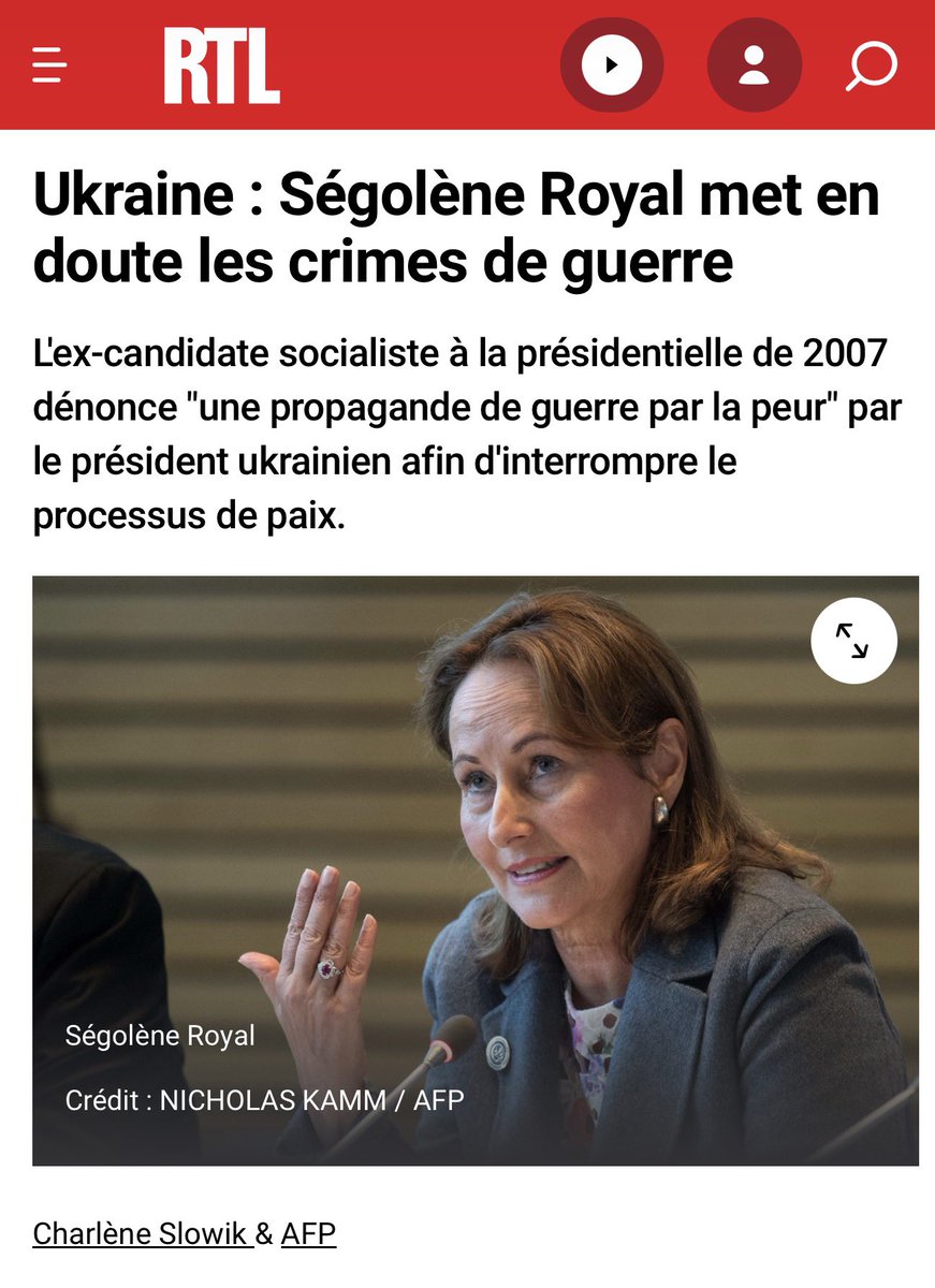VolodimirZelen1's tweet photo. Ségolène. Royal. Ment. https://t.co/fyGNSjC1rm