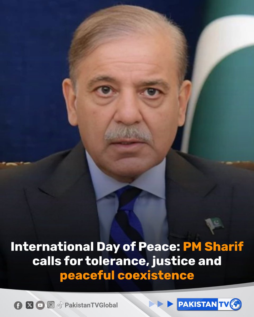 Pakistan's PM Shehbaz Sharif Champions Peace on International Day of Peace