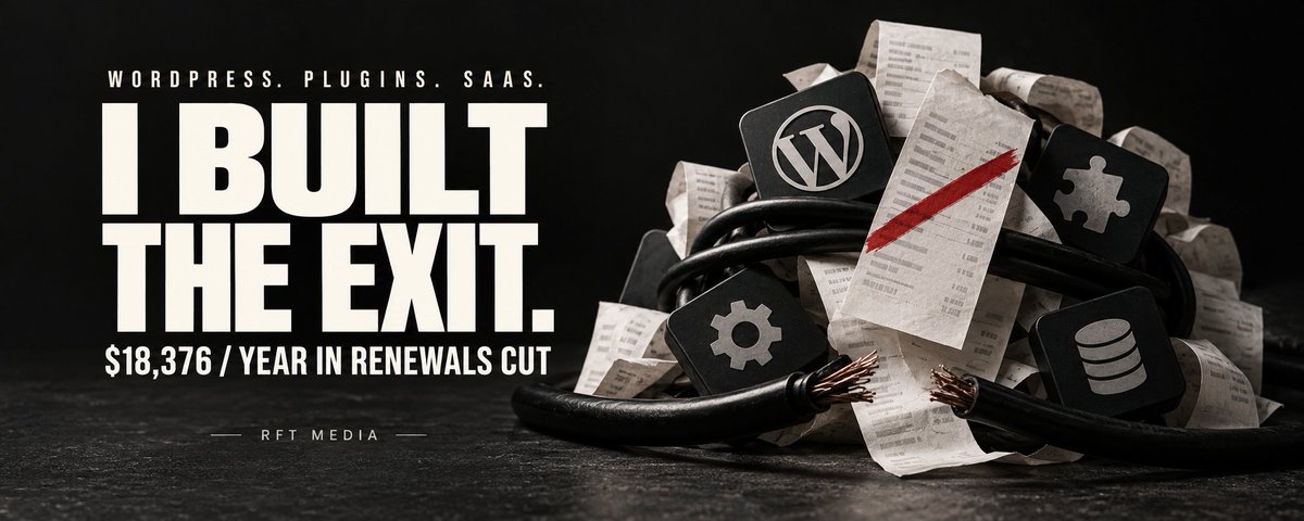 $18,376 a Year Off the Renewal List. I Built the Exit.