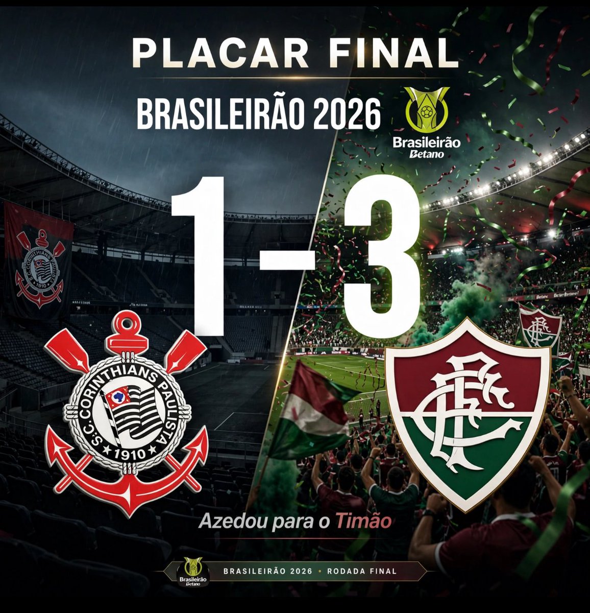 FalaTorcedor3's tweet photo. AZEDOU...

Jogando em casa com um futebol fraco e alguns relapeijos de jogadas, Corinthians perde para o Fluminense.

#Corinthians
#Fluminense
#Brasileirão

@Corinthians 
@FluminenseFC 
@Brasileirao https://t.co/x5nu44Hbfd