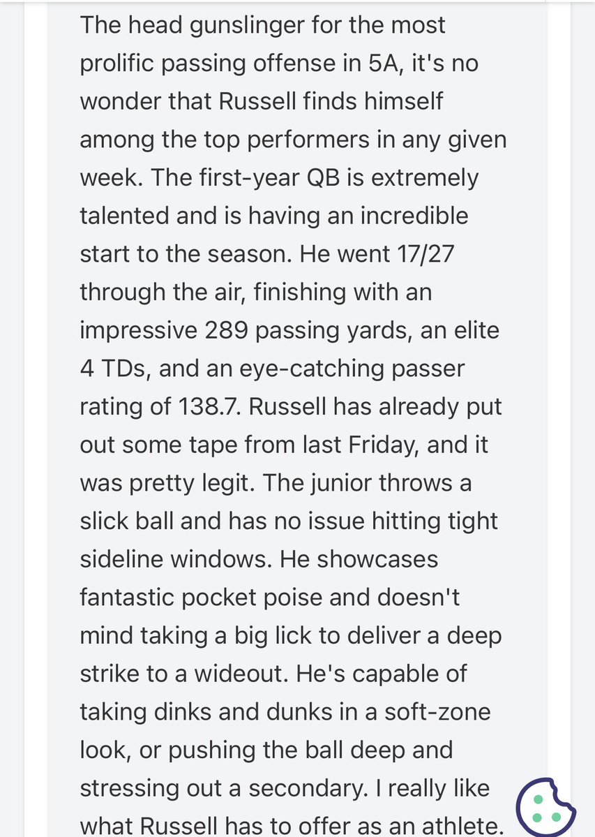 GavinRussell28's tweet photo. Thank you @PrepRedzoneMN for the write up! https://t.co/2ynfbBDnoq