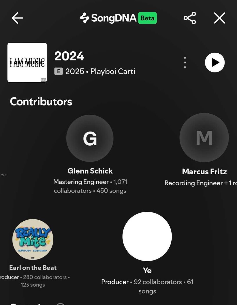 infolky's tweet photo. Ye is now credited as a producer on Playboi Carti’s “2024” 👀 https://t.co/VXDkSST9Cg