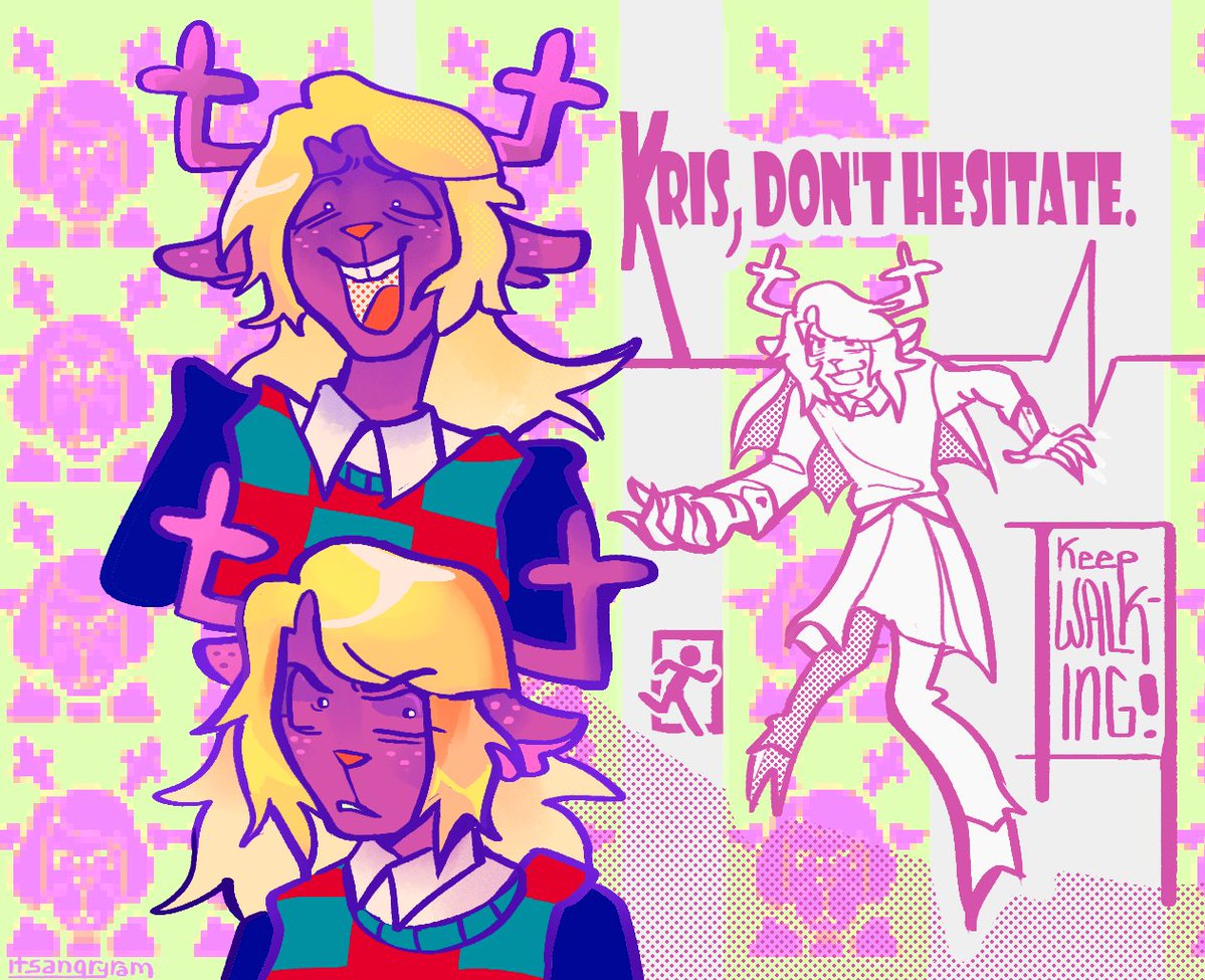 itsangryram's tweet photo. Kris run plz 
#deltaruneㅤㅤㅤ #deltarunefanartㅤㅤㅤㅤ https://t.co/R0LUWC6Qm6