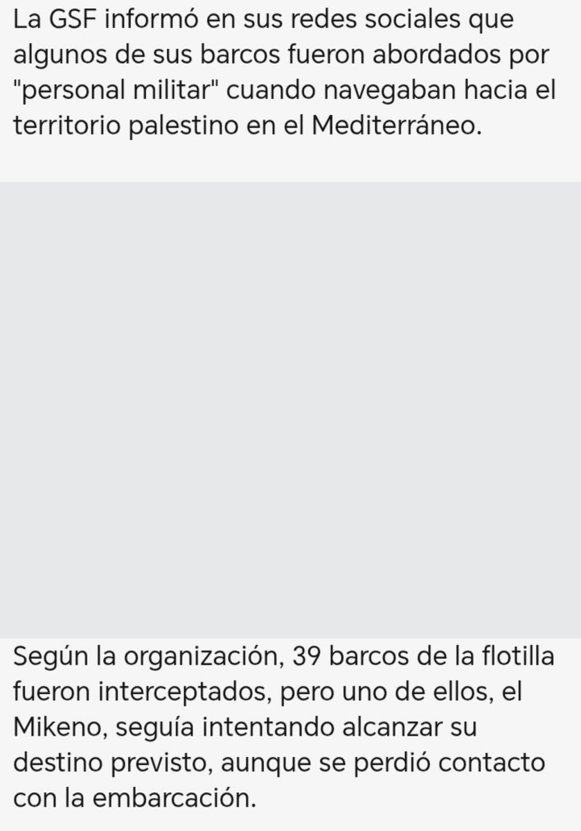 Oscared57746552's tweet photo. @LameAdnBlame @NikuTheJoestar Oe y si mejor lees el artículo que mandas?
No estaba siendo escoltados, los barcos recién se habían zarpado e iban a demorar días en llegar, a parte, no tenían el objetivo de forzar el ingreso solo de rescatar a los activistas. 
Posterior, fueron interceptados militermente https://t.co/Gva08WWu6R