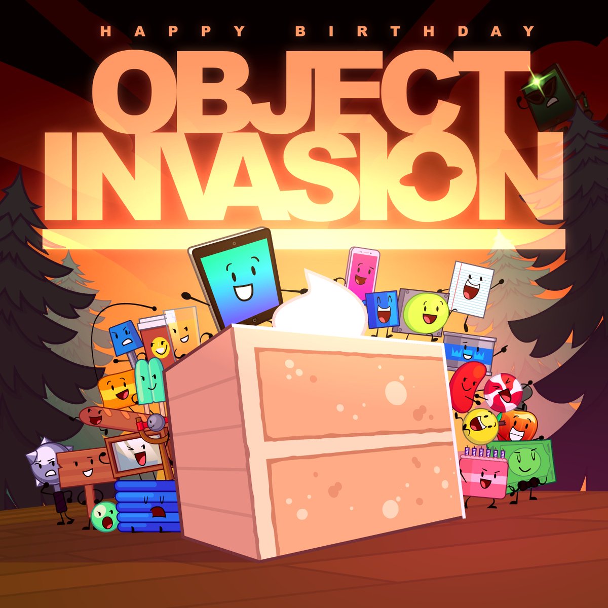 FusionAnims's tweet photo. Happy 2nd Birthday Object Invasion! https://t.co/Qrxop5x8sg