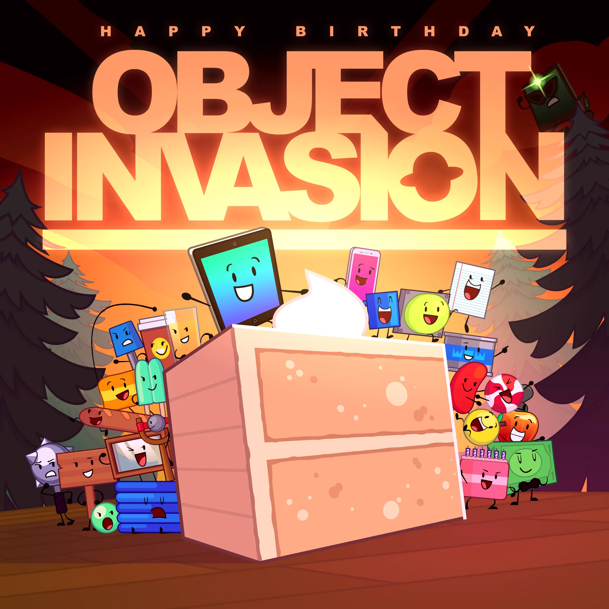 FusionAnimations on X: "Happy 2nd Birthday Object Invasion!" / X