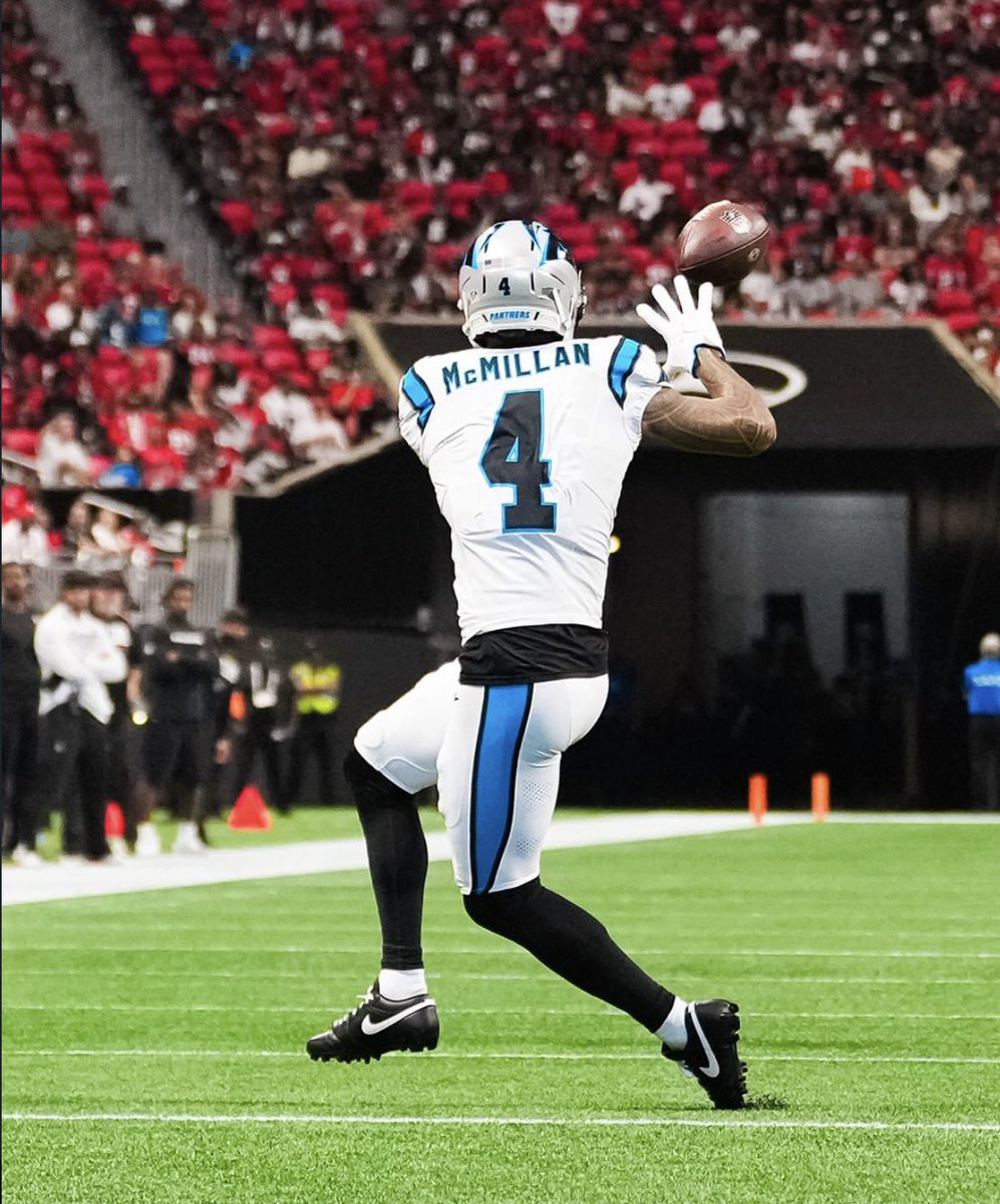 qanthers's tweet photo. Tetairoa McMillan is on pace for another 1.496 yds season 🚀 https://t.co/grxBYdmO0U