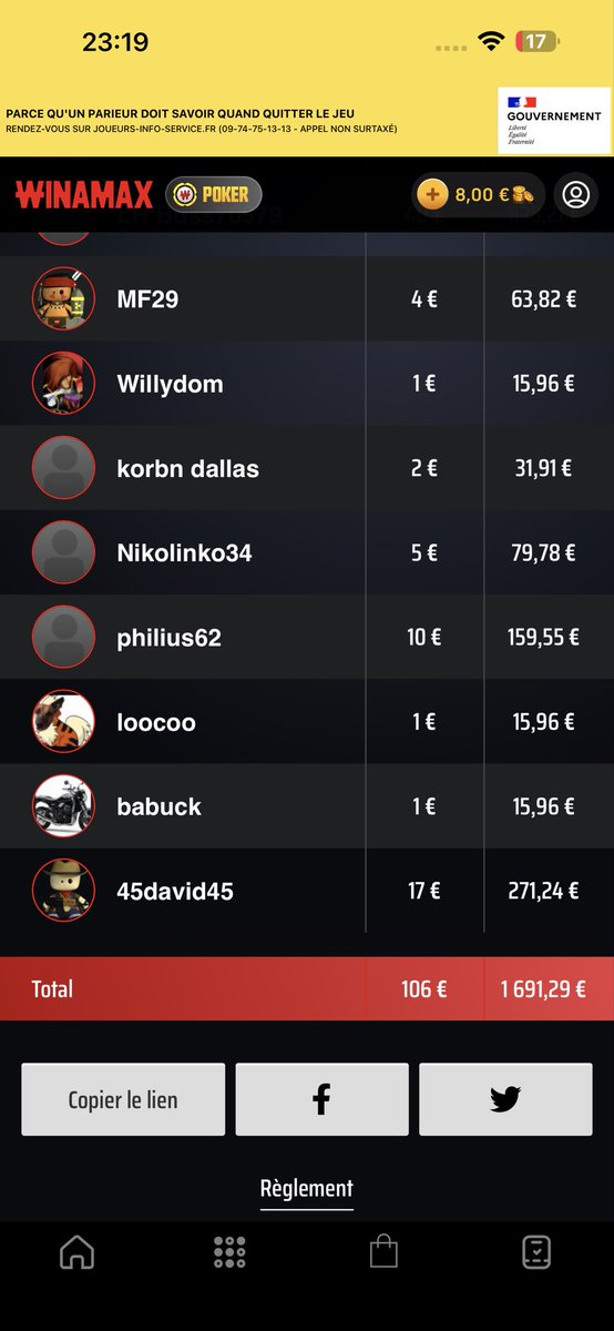 bricebourdon06's tweet photo. LeGrilliste sur winamax c’est qui ?

Un parieur adepte de grille 🤑

Déjà à 60k€ de gains cumulés sur les 7

Et 30k€ cumulés sur les 12 

Un aperçu? 

Grille L2 de vendredi dernier 

Et Booom x16 ✅

Du soutient? 

#TeamParieur #ParionsSport #magrille #lotofoot #pronosoft #fdj https://t.co/RjDzA9REQh