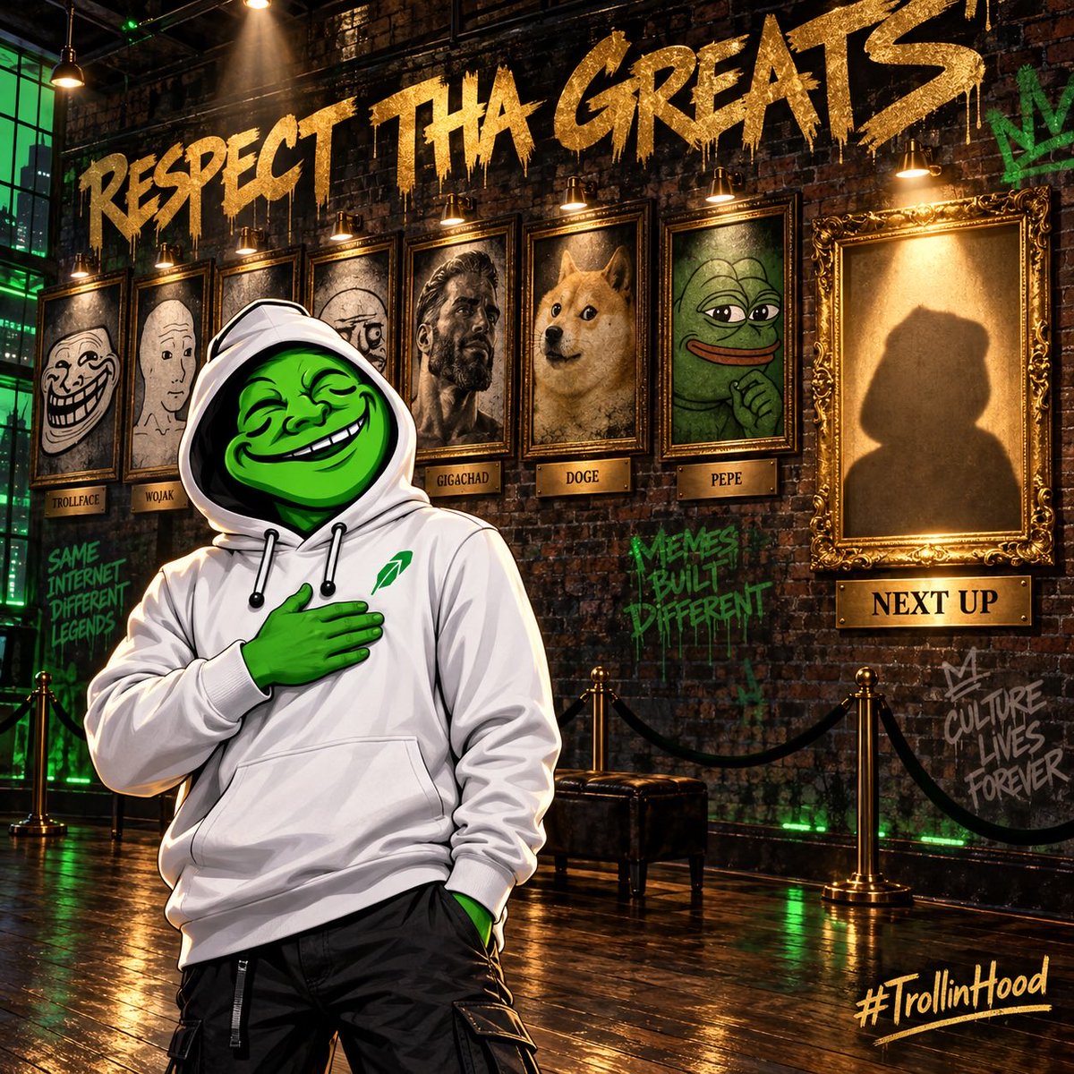 RealTrollinHood's tweet photo. We came to pay respect to tha OGs who built meme culture…

The legends had their run. Tha next chapter belongs to Troll 😂

#TrollinHood

https://t.co/vhBNpDYXU2

0xa206753eb19D8E3F9Ae3313ADb467BdC2a7a4d90 https://t.co/8BsxzLUG3T