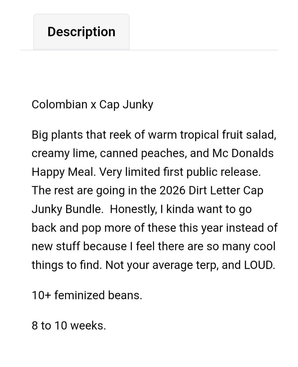MedicallyfitTv's tweet photo. Just Ordered my next cultivation run of @Capulator1 Colombian Cap Junky
Colombian x Cap Junky (Alien Cookies #7 x Kush Mints #11)... #growyourown #livingsoil #supersoil #cannabiscommunity #weednerd https://t.co/CSYYolIPGk