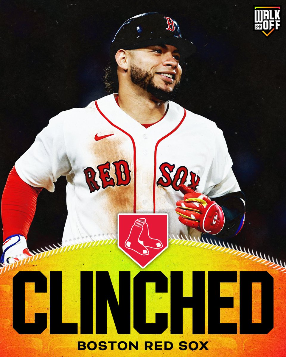 BRWalkoff's tweet photo. The Red Sox have punched their ticket to October 🍿‼️ https://t.co/yoPhlS01eU