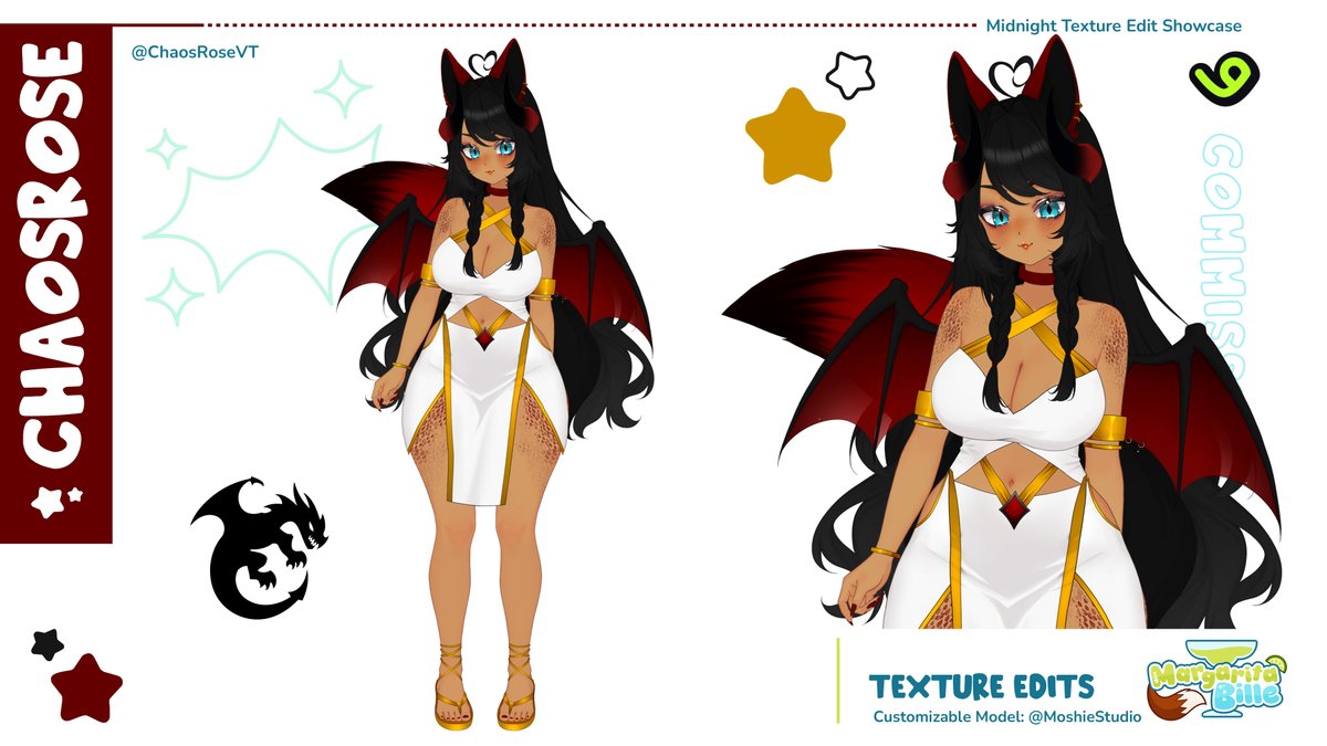 ChaosroseVT's tweet photo. Name: Chaosrose  
ㆍ✦ㆍAge﹕500
ㆍ✧ㆍTimezone﹕Cst
ㆍ���ㆍAbout: I am a fae dragon vtuber. I take the form of a spirit fox and dragon. I am the guardian of the nature spirits in the fae wilds.
ㆍ✧ㆍLikes: singing, baking, cooking, hanging out with friends, and drawing ( im not the best but i like doing it) I love witchy things and Halloween is my fav holiday! cause its 8 days after my bday! 
ㆍ✦ㆍGames: i love friend slop games, League, WoW, Pokemon and horror games!                 
ㆍ✧ㆍHobbies: I crochet on the side.
ㆍ✦ㆍExtra Info: I stream Tues/ Weds/ Fri/ Sat ( i am very ill so schedule is subject to change! I always update on discord i tend to forget here lol)
ㆍ✧ㆍTwitch:   https://t.co/nN6lp4PyMr