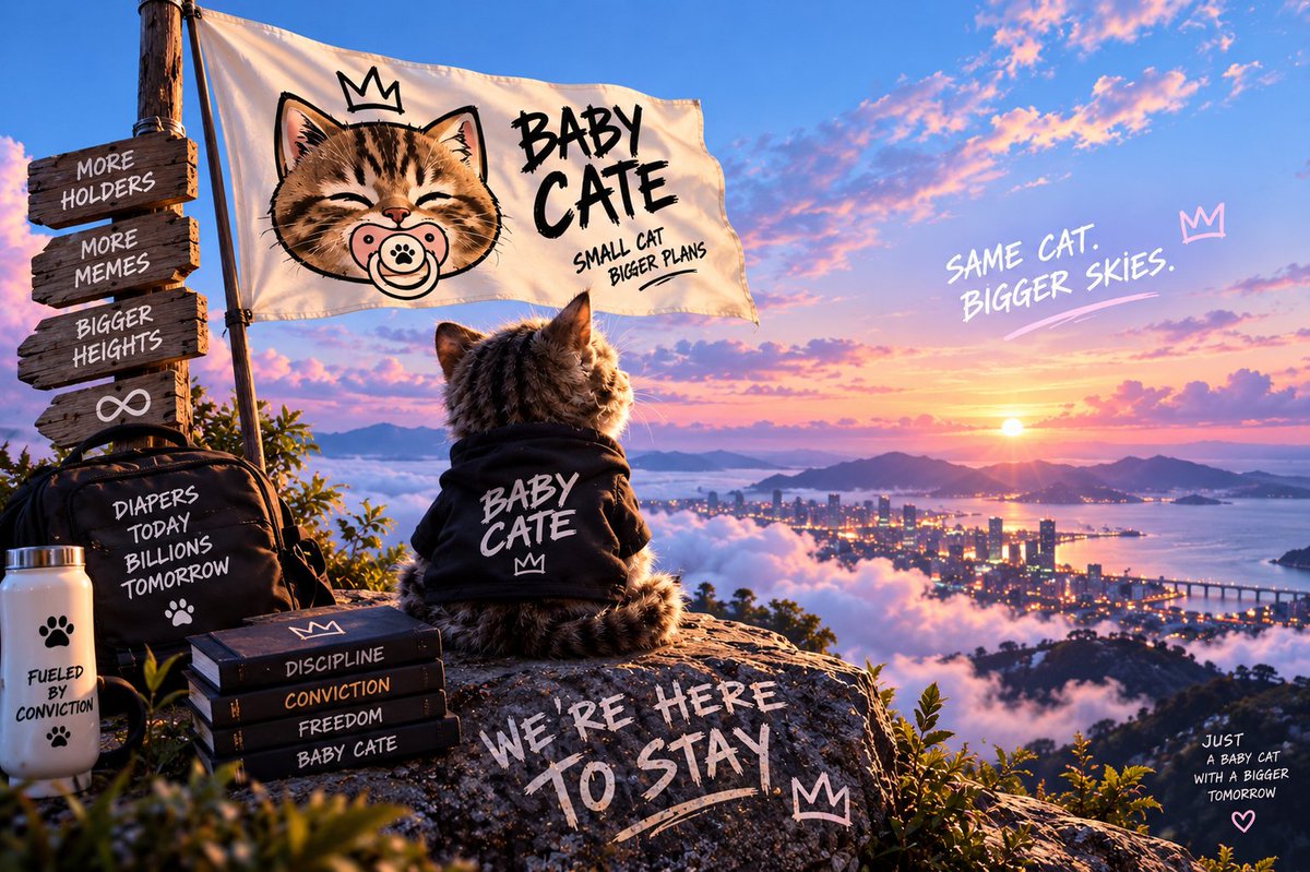 BABYCATEOnPump's tweet photo. $BABYCATE ISN’T A PUMP. IT’S A MOVEMENT. 🐱

We’re not here for one random run and then disappear.

We’re here to stay.

Weak hands will come and go, charts will shake people out, but the conviction remains.

Still early. Still building. Still hungry.

$BABYCATE isn’t done anywhere near yet. 👀

Who’s still riding with Baby CATE? 🐱🚀