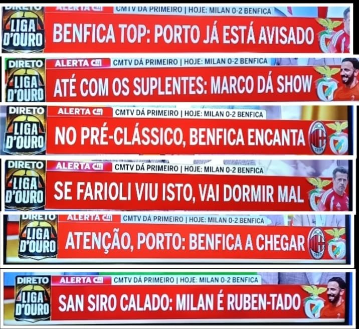 FCPORTOAVB's tweet photo. A CMTV continua firme no seu papel de canal não oficial do Benfica.
Pelos vistos, aquele “BENFICA TOP” dos últimos dias era mesmo publicidade gratuita.
Continuem assim… nós portistas agradecemos. 💙🤍 https://t.co/UamPT4sUxQ