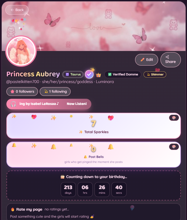 iamhoob's tweet photo. LADIES! 
I got a dommely page! i'll follow all the beautiful girls back! support for support <33333

#FinFriend #FinancialFriendship #SupportiveFriends #SpoiledWithLove #WishlistFriend #GiftFriendship #SoftAesthetic #CozyVibes #DreamyAesthetic #SoftLife #CloudVibes #GentleLiving https://t.co/352QNMkoip
