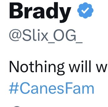 Slix_OG_'s tweet photo. @rebel1996 Jokes on you bud #GoCanes https://t.co/ROcwz1Nes2