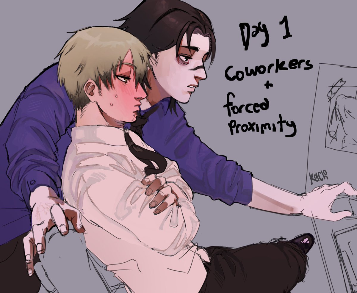 koscacho's tweet photo. I don't think I got the forced proximity thing right but who cares #chonaoweek2026 https://t.co/cDAjTCi5PE