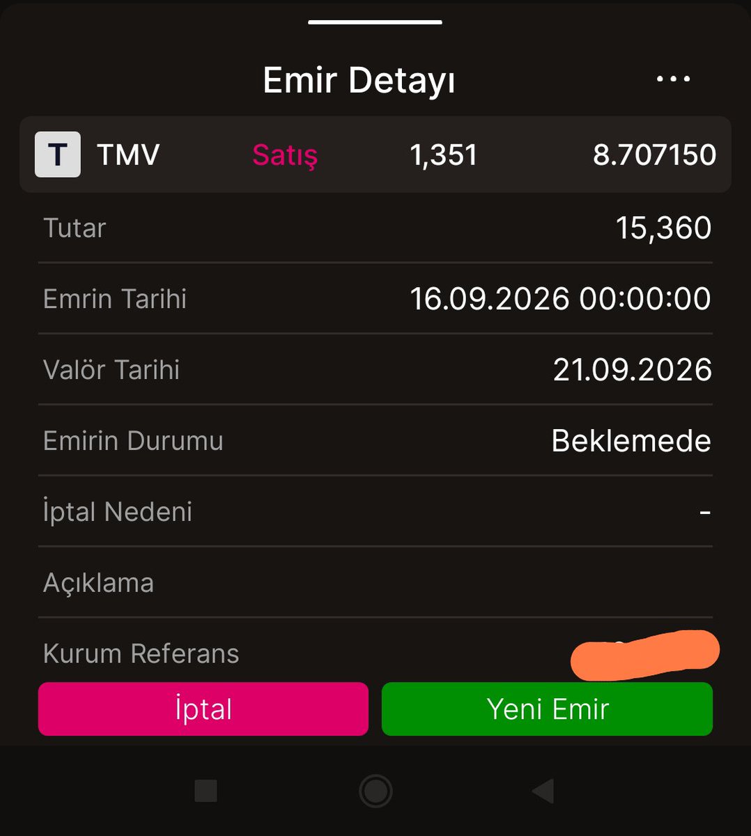 YYavuz1616's tweet photo. @itfo_ Nasıl yok benim var pazartesi tmv satışın valoru. Bakalım yatacak mı? Yatarsa havale yapabilecek miyim? https://t.co/sxh3gc7bL5