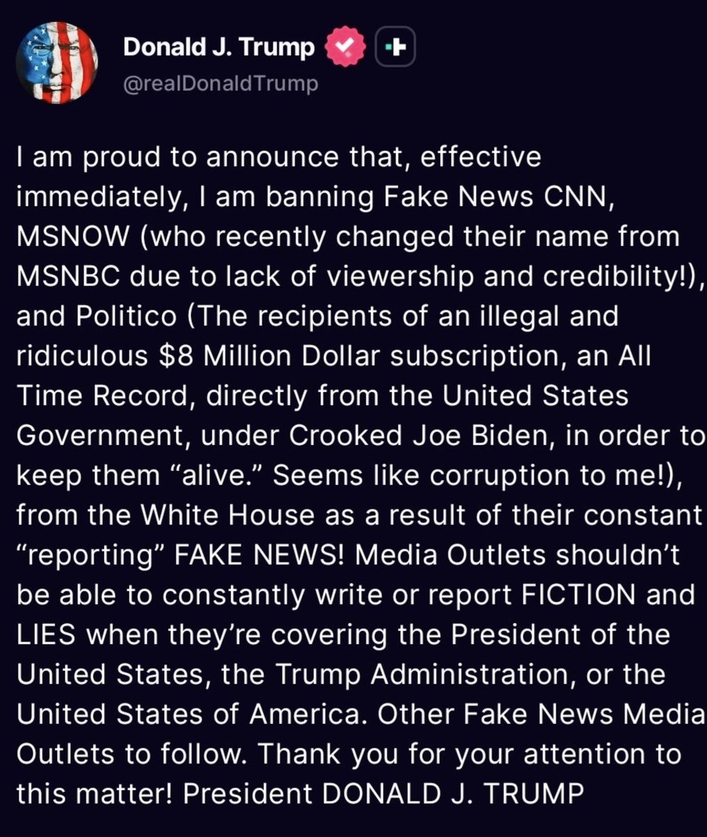 laralogan's tweet photo. Finally there are some consequences for lying every day to the American people for years &amp; years. It is not close to enough, but it is better than nothing. Freedom of speech does not protect propagandists &amp; political operatives masquerading as journalists. https://t.co/shPj5vd5MK