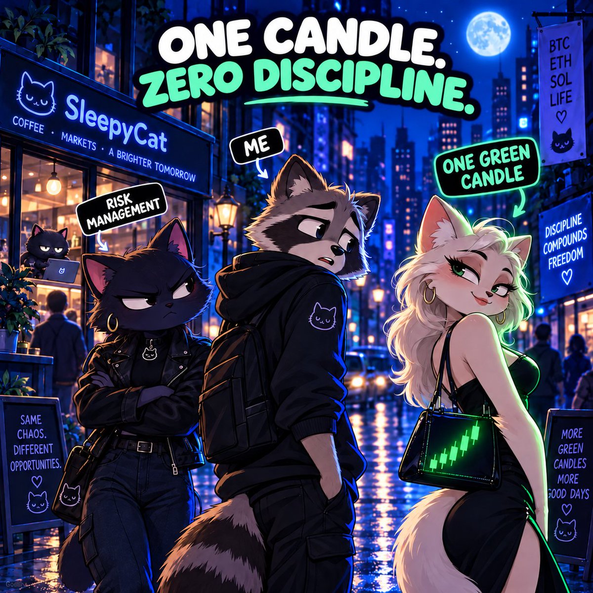 SleepyCatHQ's tweet photo. Risk management was going great… then one green candle showed up. 🟢👀📈
#SleepyCat #CatMemes #StillBuilding #MemeCoin #Raydium #CryptoMeme #Web3Memes #SleepyMode #CryptoTwitter #Memes #Degens #SleepyVibes #memecoin1000X #solanatoken #SolanaAirdrops #cryptocurrency #CryptoInvestor