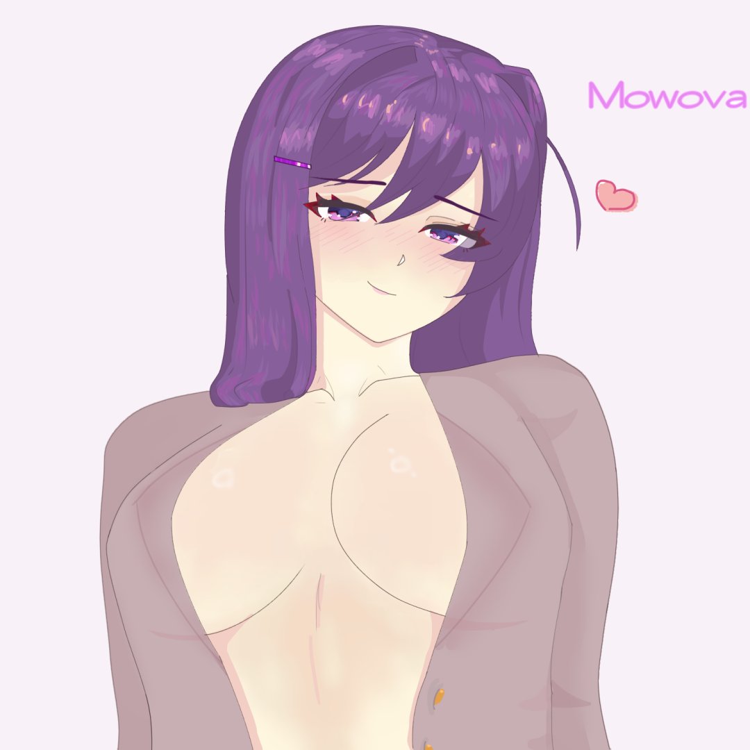 Mowova's tweet photo. Yuri showing you a lil something!
#ddlc #ddlcart
.
.
.
(I need to learn how to render clothes im going crazy) https://t.co/7vts48lpVl