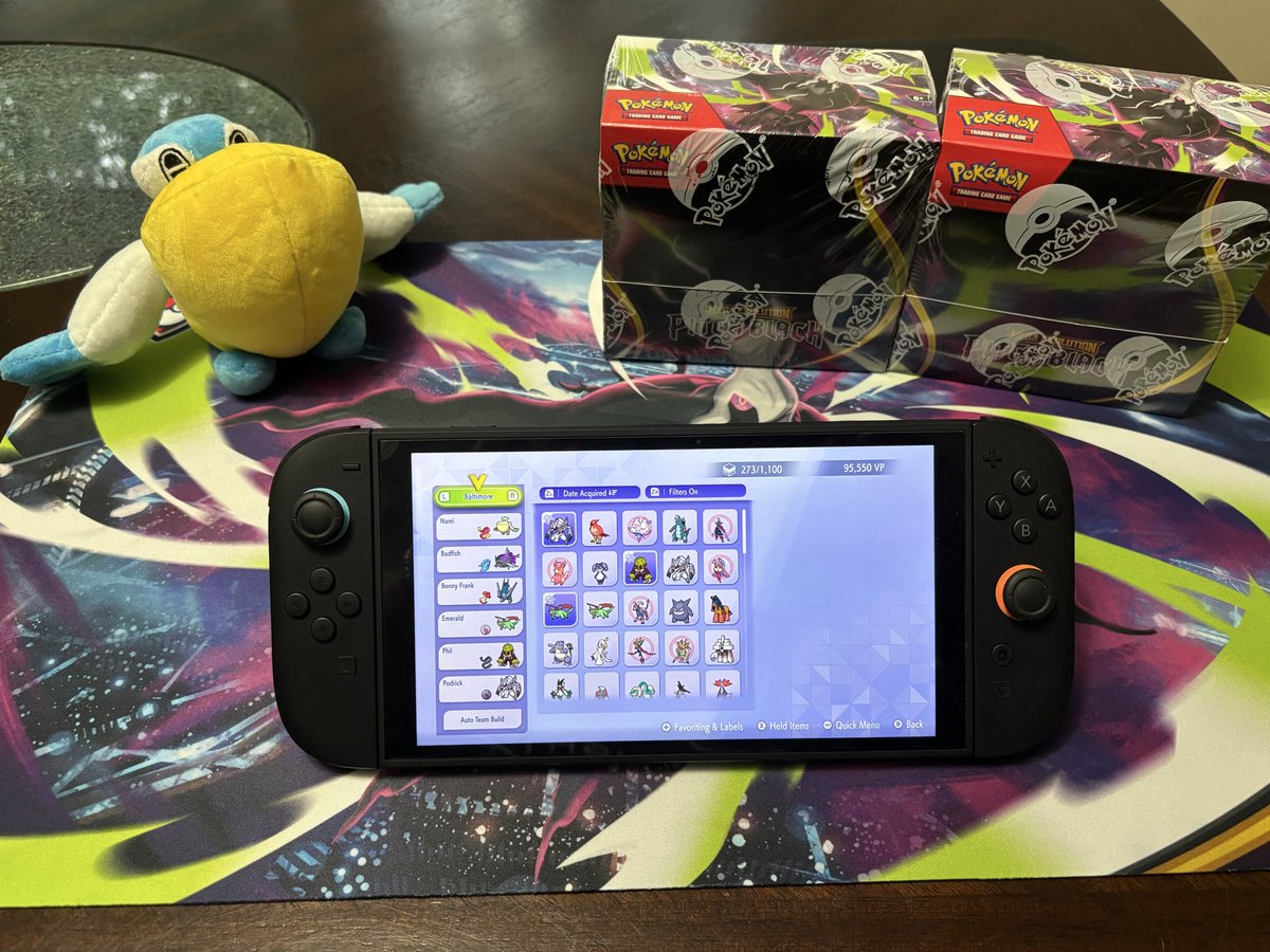 DoughboyVGC's tweet photo. 21st at Baltimore with Delaware Rain! Highest placing Pelipper as well as highest placing Mence/Pod. Sad I couldn’t push it to cut, Pengy cooked me lol. Super proud of this run and this team I built with my friends, glad I could go far at the home regional. +160, 200/worlds? https://t.co/UNSzEGbfYe