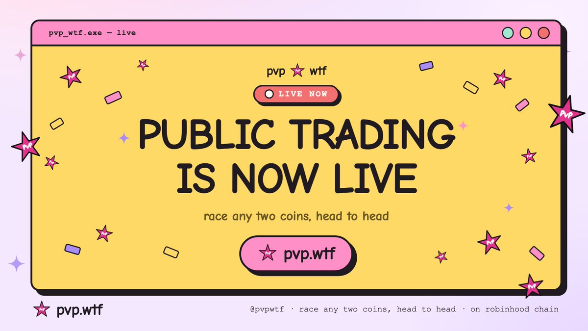 pvpwtf's tweet photo. Normal trading is now live.

CA: 0xd23F772Ea2B912C98603ca89D189bE098EEE6abb

https://t.co/a46HI1wmGr https://t.co/Bctpf4DI78