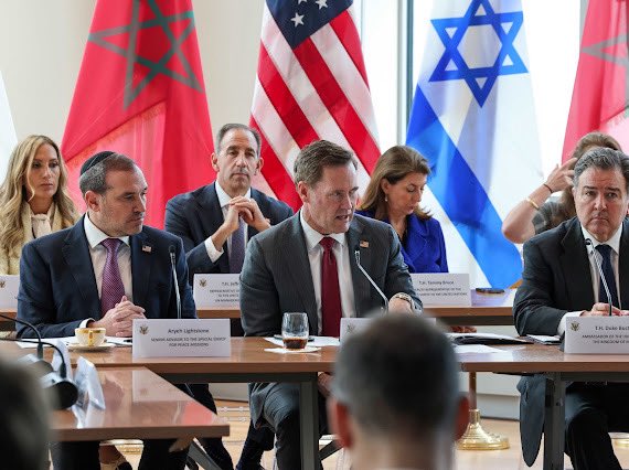 EllieCohanim's tweet photo. Historic Week. Peace is so beautiful! With thanks to @potus @realdonaldtrump’s historic Abraham Accords this week under the leadership of @usun Ambassador @michaelgwaltz who held a U.S.-Morocco-Israel Summit & SE @lightstonea Aryeh Lightstone. 🇺🇸🇲🇦🇮🇱

Amb. Waltz stated, “The naysayers were wrong. Six years in, the Abraham Accords have withstood every test—and today in NY, we proved it again.

Moroccan Foreign Minister Bourita & Israeli Foreign Minister Sa’ar agreed to advance their relationship on  security, trade, and regional integration:

✅ Direct flights resuming by end of year
✅ Upgrading to full embassies
✅ Finalizing trade & investment pacts by 2026
✅ Reaffirming US recognition of Moroccan sovereignty over Western Sahara”

Some behind the scenes pics…