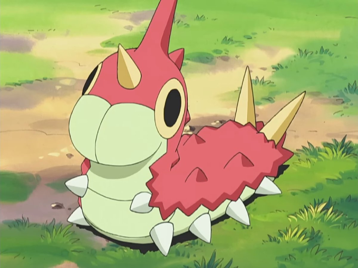 equiperocketfan's tweet photo. Wurmple

No AG014, “Muito Trabalho por um Wurmple!”, na Temporada 6 - Hoenn, Jessie captura um Wurmple depois de passar o episódio tentando conseguir um. Ela queria evoluí-lo para Beautifly para participar dos Concursos. https://t.co/oFJo8u2yBy