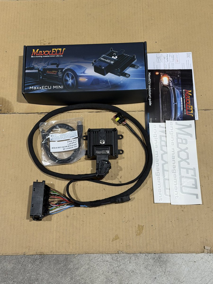 MaxxECU_JP's tweet photo. HA23Vアルト K6A
試しに1台分制作。
HA23VのK6Aは最低限必要な機能をMINIでフルコン化出来ます。
吸排気交換車両での現車セッティングデータ入力済みです。
オプションでCAN Lambdaモジュールも追加出来ます😀
本日ネットショップに出品予定です。https://t.co/TrwSsBjO32 https://t.co/Q2XBxQbtcO