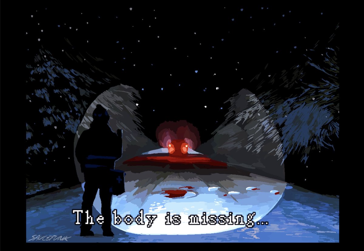 saucefunk2's tweet photo. you have the feeling it’s going to be a long night #residentevil https://t.co/EszElYuPPO