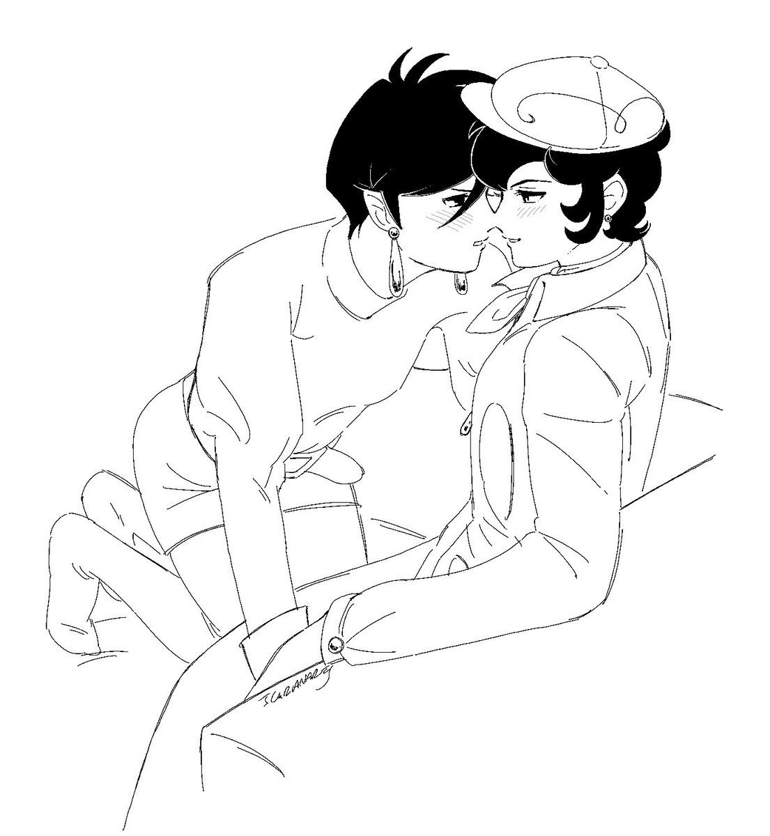 Icarianarts's tweet photo. More oc yuri doodles I have https://t.co/G2Ibi76gtW