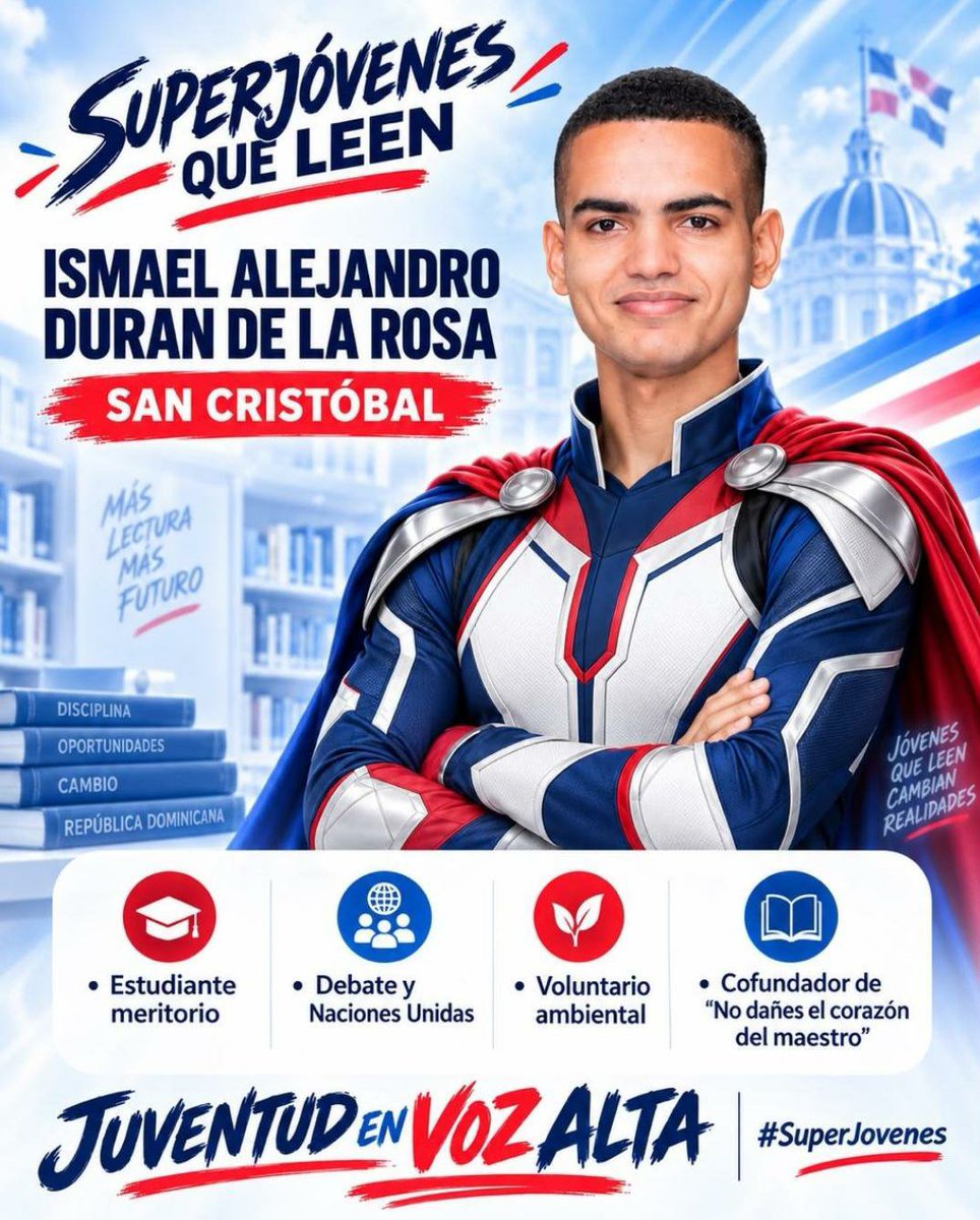 lusimenaii's tweet photo. Esto es de esas noticias que uno disfruta compartir,ver a nuestros jóvenes poniendo empeño, venciendo el cansancio y llegando tan lejos demuestra que también tenemos mucho talento y cosas buenas que destacar en nuestros barrios y en el país. 🇩🇴❤️📚#JuventudEnVozAlta
#SuperJovenes https://t.co/UYiDsqtQ0b