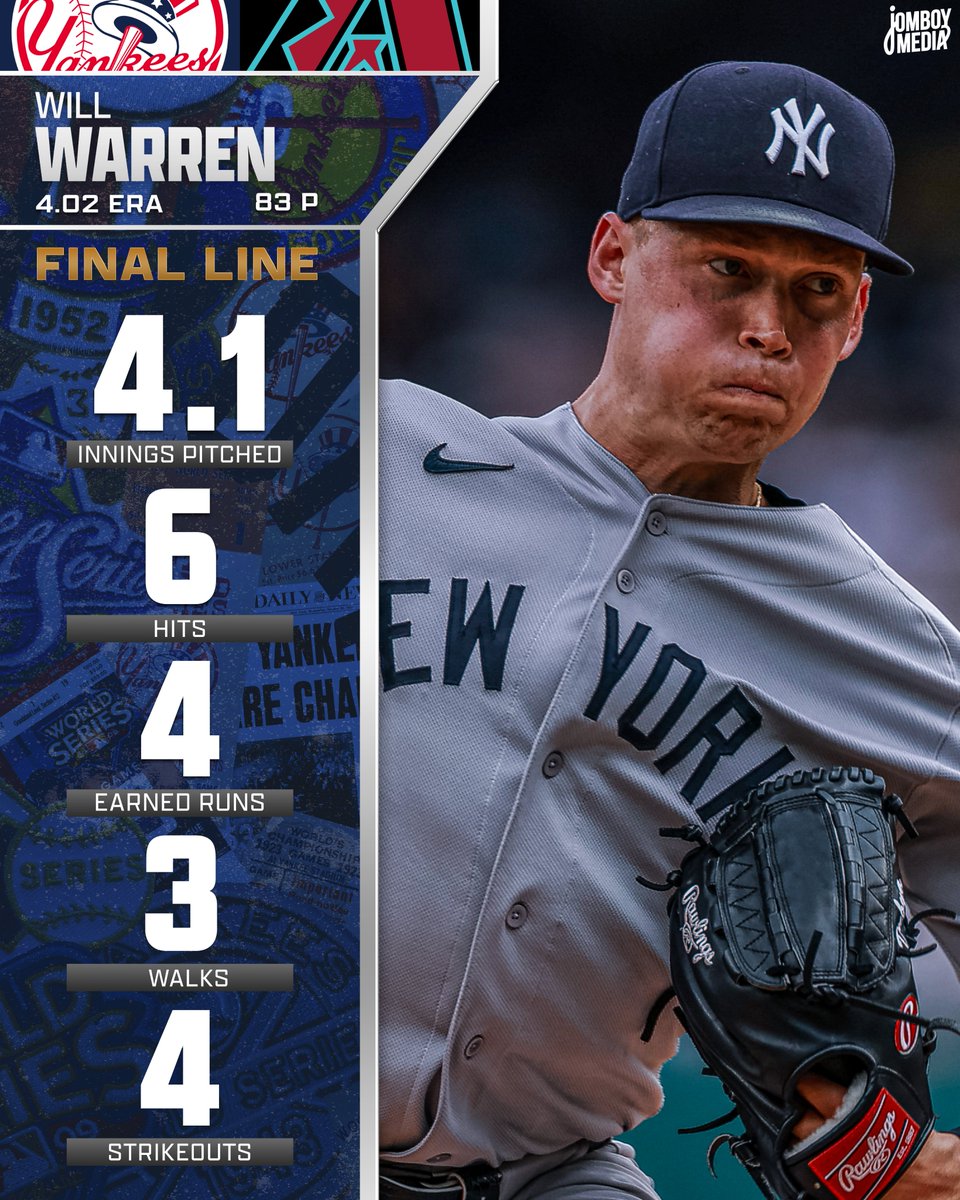 TalkinYanks's tweet photo. Will Warren was not his best today https://t.co/YHpIPsTzh8