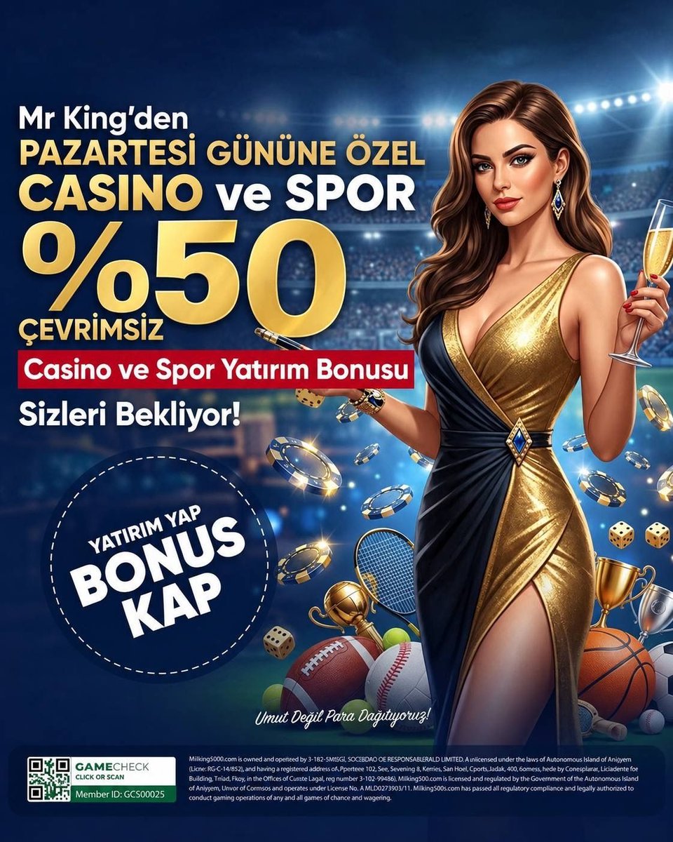meritkingtr_x's tweet photo. 🎁 Pazartesi %50 Bonus Meritking’de

MrKing'de haftanın bombasını patlat! 🚀
Meritking’de %50 bonus fırsatı ile oyun keyfini ve kazanç şansını artır. 💎
Meritking ile güçlü bir başlangıç yap! 🔥

👉 Güncel Giriş: 
https://t.co/CSVWp8oNbD https://t.co/UFtlQwPkpi