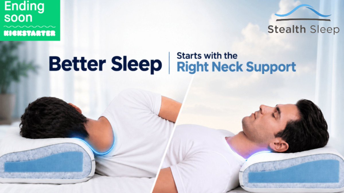 hyperstarter's tweet photo. Ending soon - Stealth Sleep: The World’s First Dual-Profile Hybrid Pillow https://t.co/lyRgHA9ZU0 https://t.co/Io9gSlBTjQ