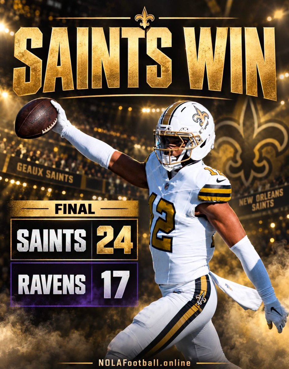 SAINTSFAN1289's tweet photo. First win of the regular season who dat https://t.co/eyjCwTNchQ