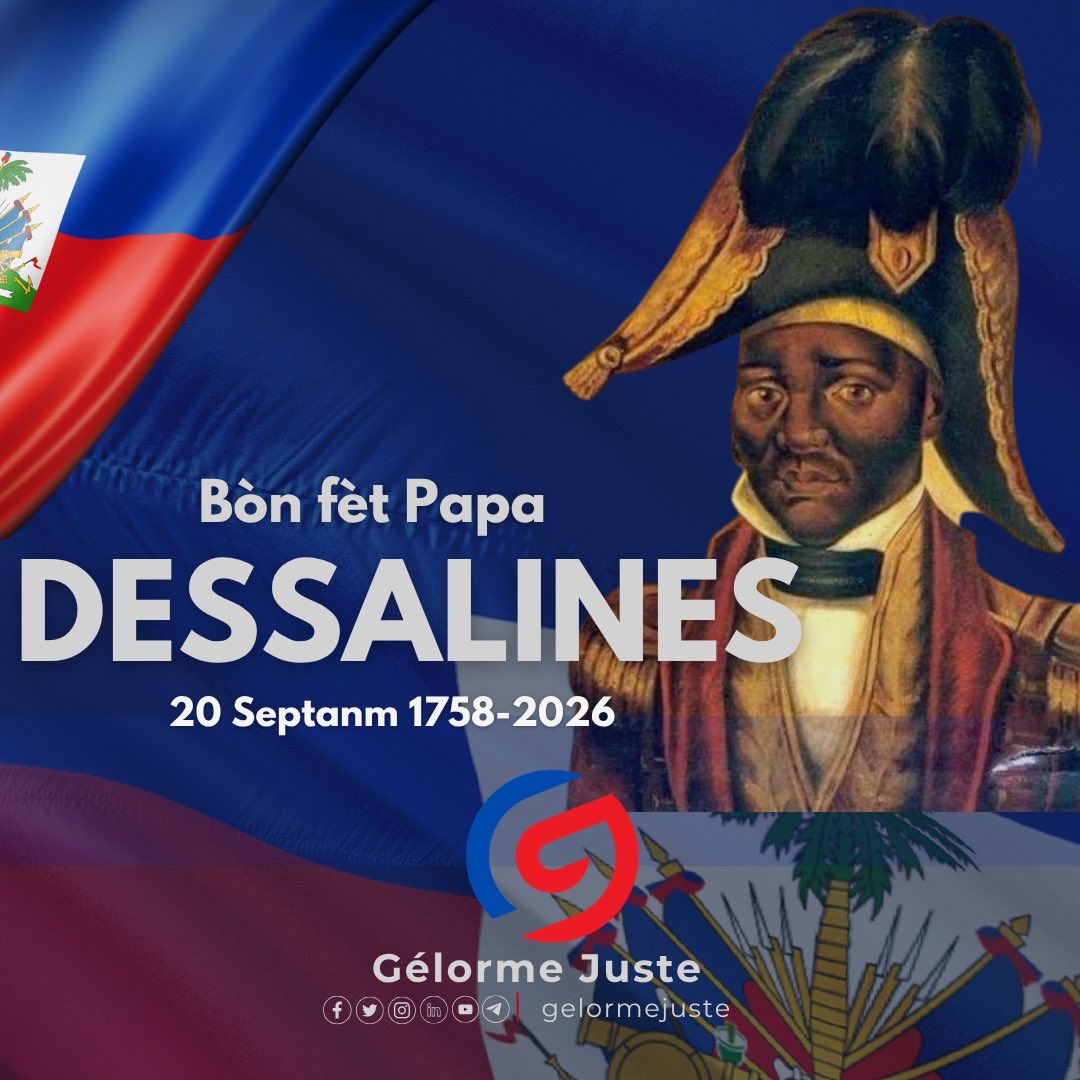gelormejuste's tweet photo. Bòn fèt papa Dessalines, le Grand! https://t.co/B9Zv0RTfS8