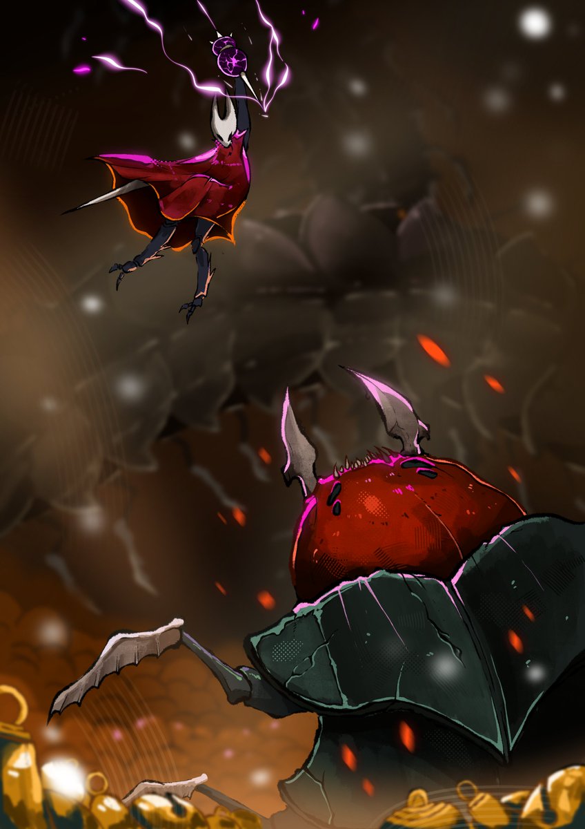 Watfell's tweet photo. Bell Eater from silksong 

#art #silksong #illustration‌‌ #hollowknight https://t.co/VyiQj4naPi