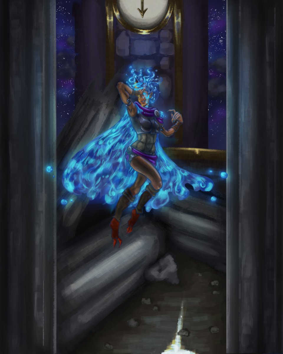 LeymingPl's tweet photo. After a long time I've finally drew my first ever pathfinder character Amaltheia! This is the moment she becomes EVIL, which was a first for my group of friends who up until that point never made their characters turn evil and antagonistic like her. https://t.co/ywidVTtD6s